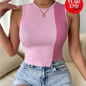 Color block tank top
